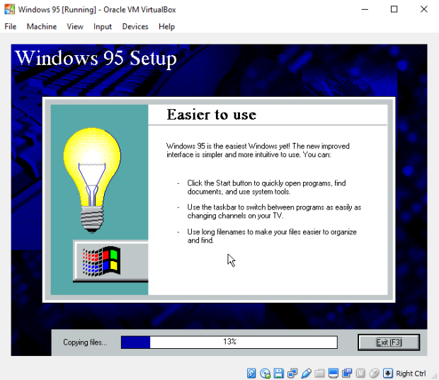 Windows 95 Virtualbox Image From Iso To Bootable Usb